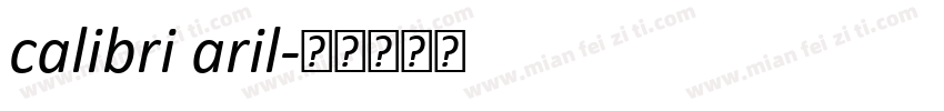 calibri aril字体转换